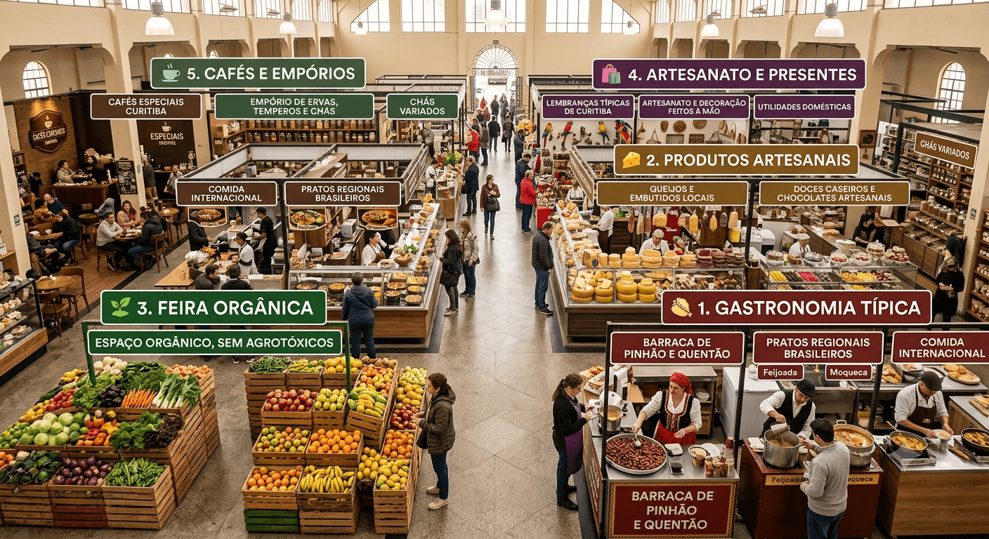 O que fazer em Curitiba: O Mercado Municipal de Curitiba